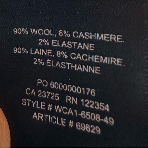 Aritzia Babaton Conan Wool and Cashmere Gray Plaid Pant - Picture 5 of 6